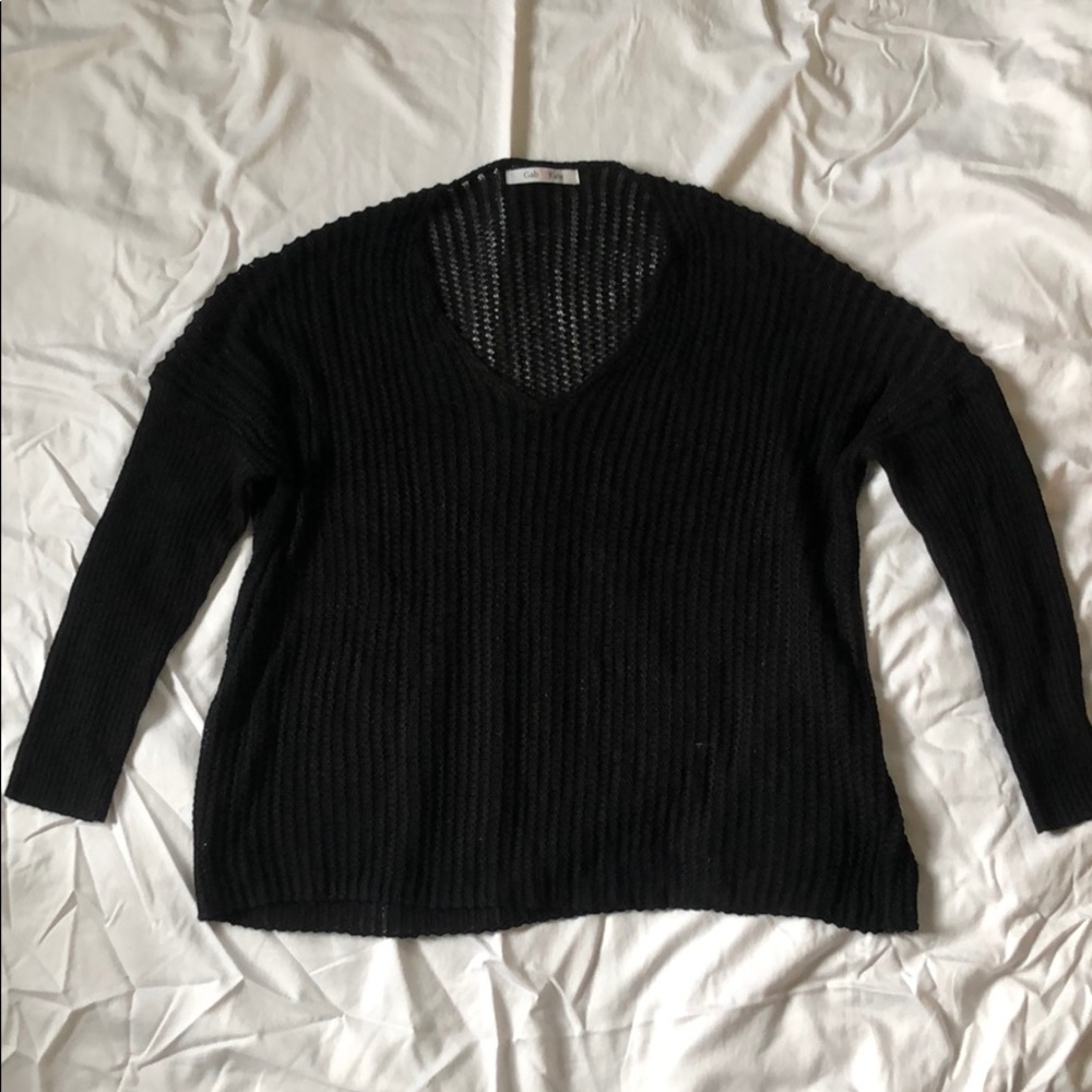 Nordstrom black knit sweater
